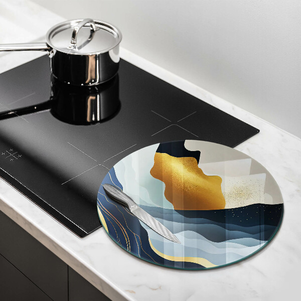 Tocător din sticlă Munți abstracti