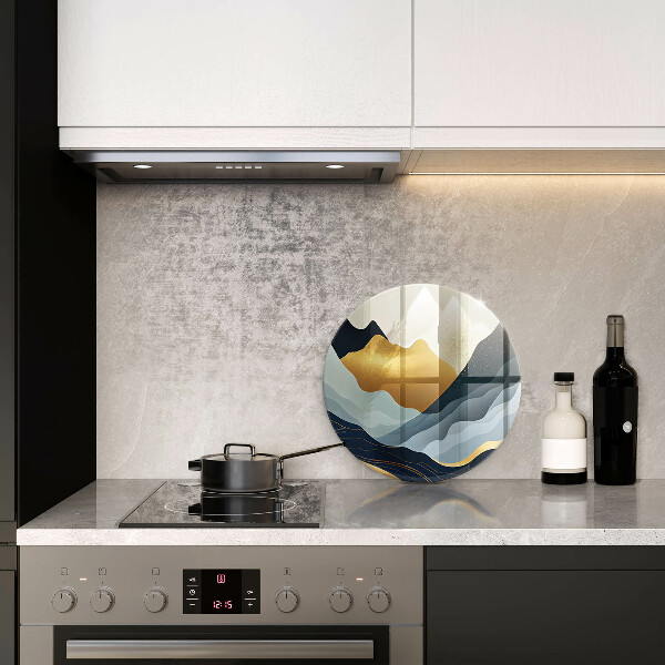 Tocător din sticlă Munți abstracti