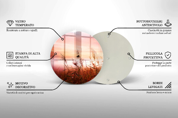 Tocător de bucătărie Peisaj de câmpuri de iarbă