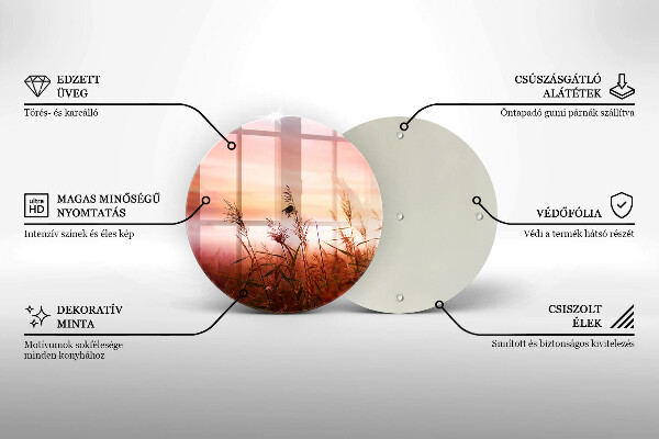 Tocător de bucătărie Peisaj de câmpuri de iarbă