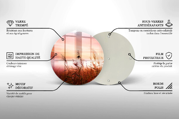 Tocător de bucătărie Peisaj de câmpuri de iarbă