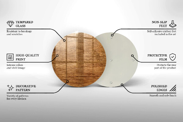 Tocător de bucătărie Textura placă de lemn