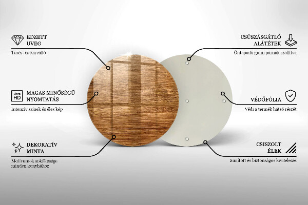 Tocător de bucătărie Textura placă de lemn