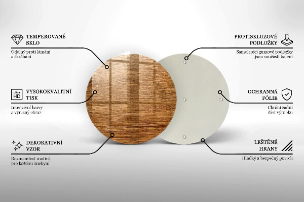 Tocător de bucătărie Textura placă de lemn