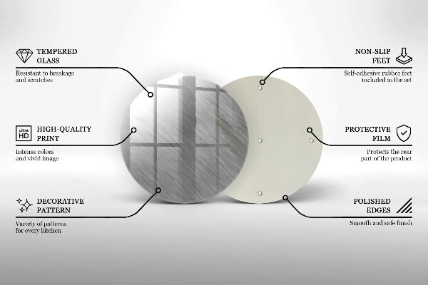Tocător de bucătărie Fundal cu textură metalică