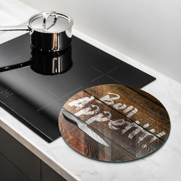 Tocător de bucătărie Plăci cu inscripții Bon appetit