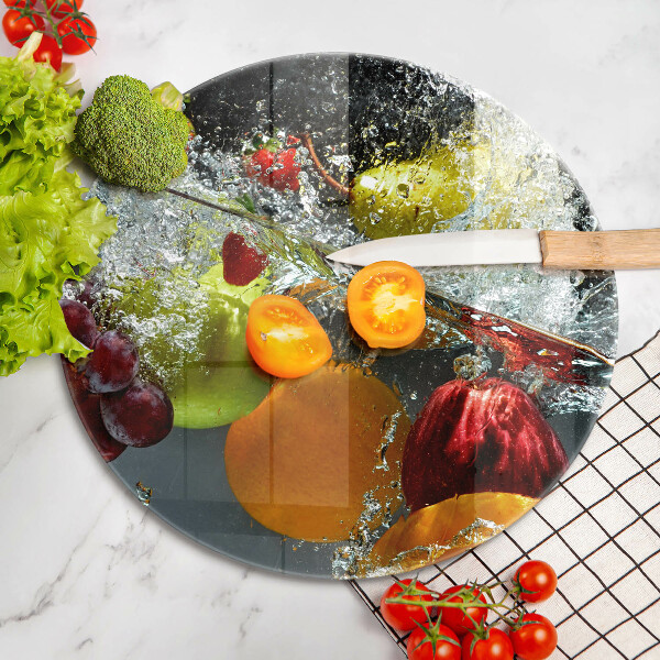 Tocător de bucătărie Fructe suculente în apă