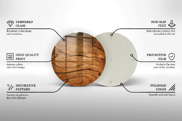 Tocător de bucătărie Textura placă de lemn