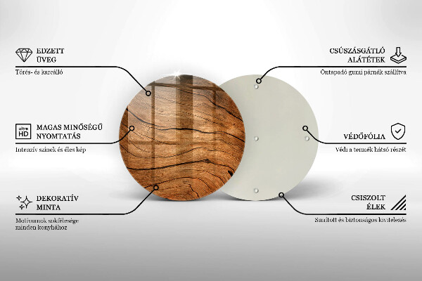 Tocător de bucătărie Textura placă de lemn