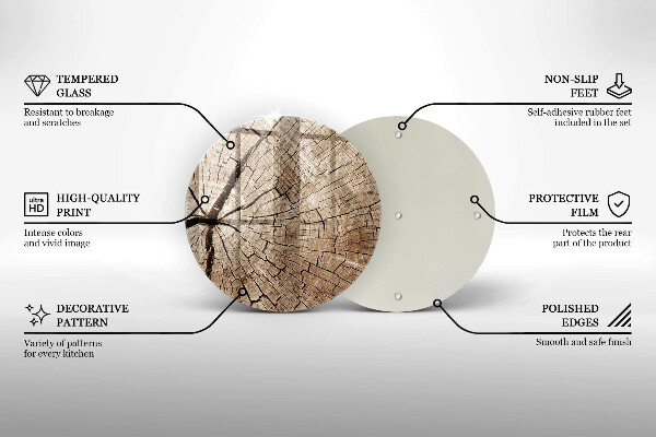 Tocător de bucătărie Secțiune transversală a unui copac