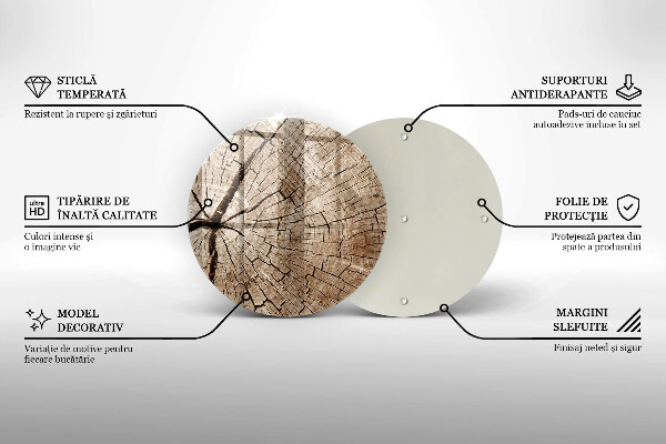 Tocător de bucătărie Secțiune transversală a unui copac