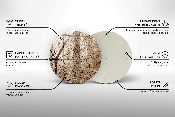 Tocător de bucătărie Secțiune transversală a unui copac