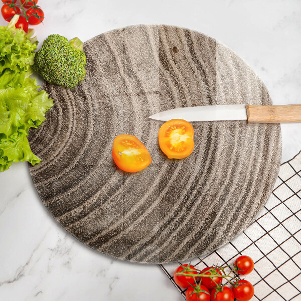 Tocător de bucătărie Inele din lemn