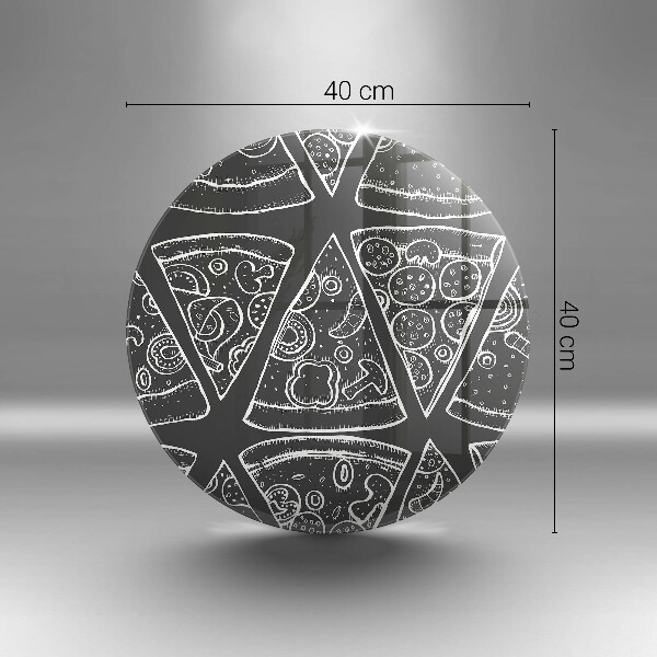 Tocător de bucătărie Ilustrație de pizza