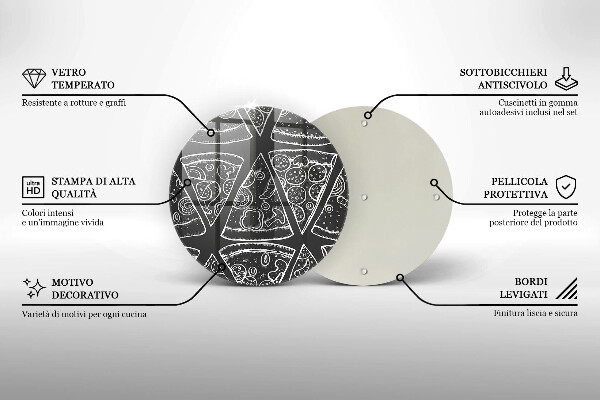 Tocător de bucătărie Ilustrație de pizza