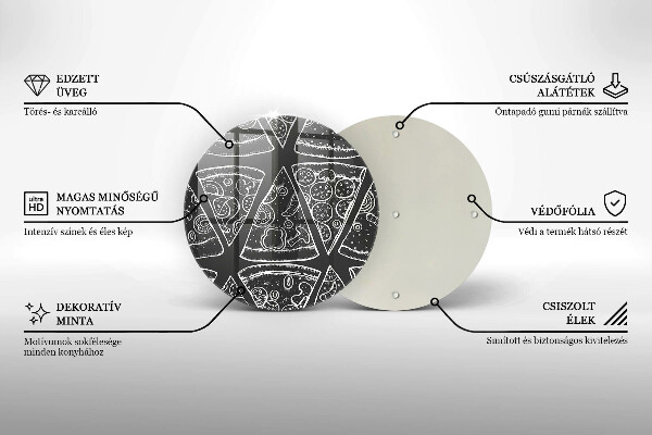 Tocător de bucătărie Ilustrație de pizza