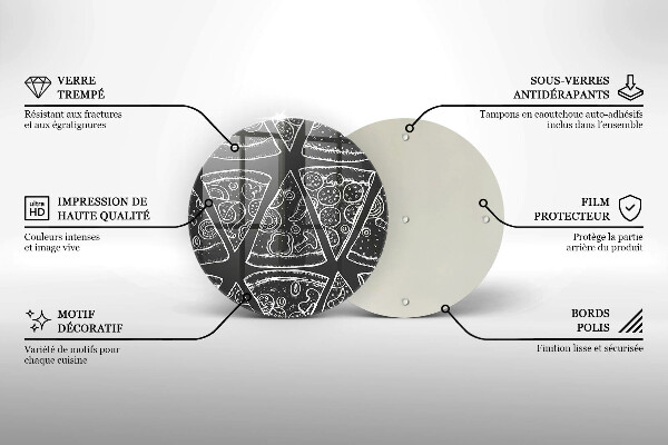 Tocător de bucătărie Ilustrație de pizza