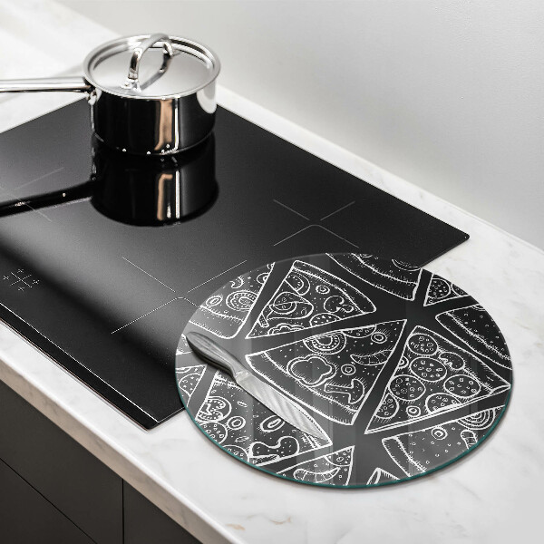 Tocător de bucătărie Ilustrație de pizza