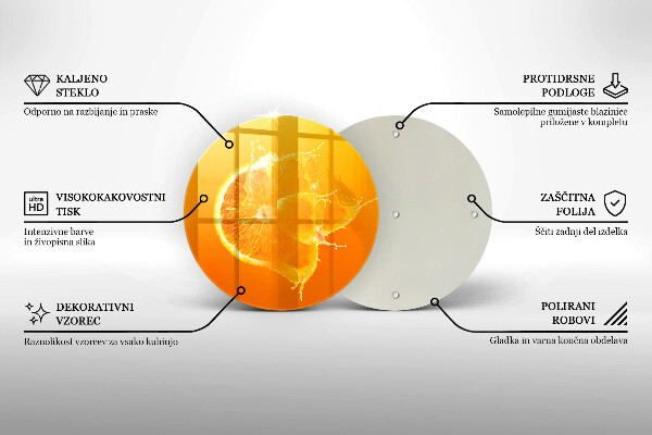 Tocător de bucătărie Fructe portocale suculente