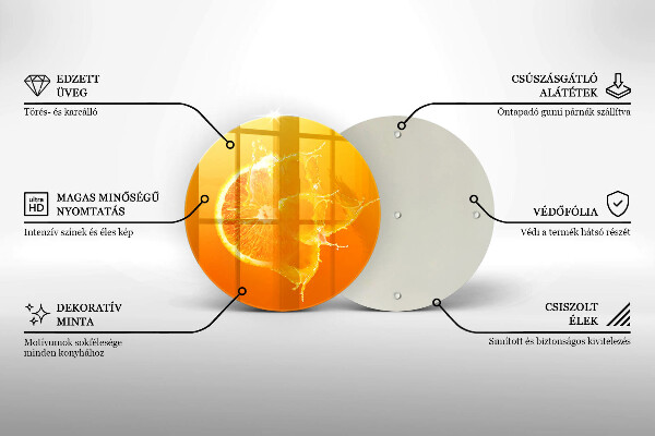 Tocător de bucătărie Fructe portocale suculente