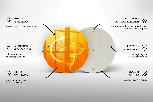 Tocător de bucătărie Fructe portocale suculente