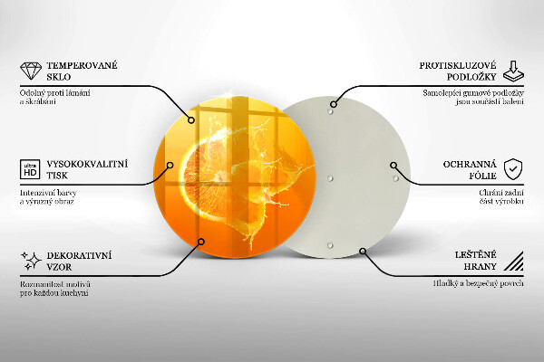Tocător de bucătărie Fructe portocale suculente