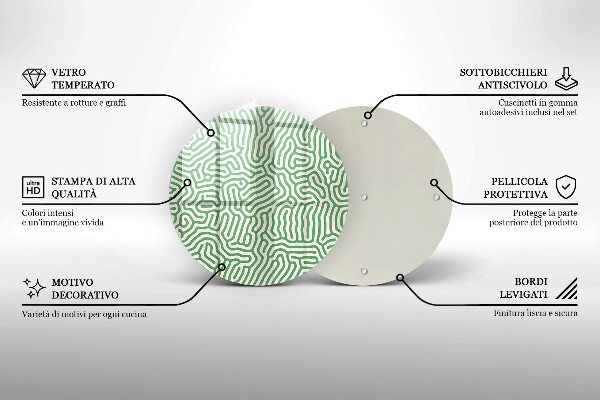 Tocător de bucătărie Linii abstracte