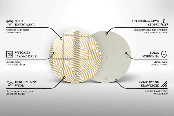Tocător de bucătărie Linii geometrice