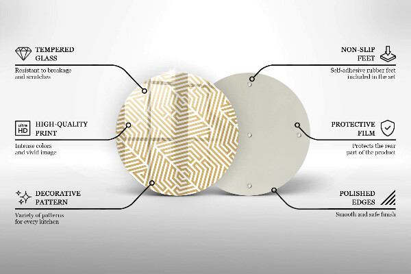 Tocător de bucătărie Linii geometrice
