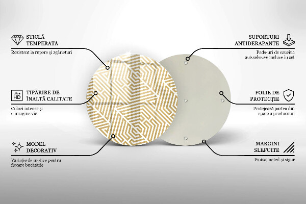 Tocător de bucătărie Linii geometrice