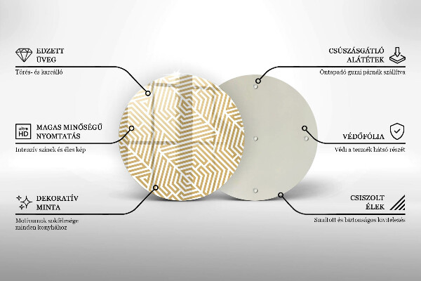 Tocător de bucătărie Linii geometrice
