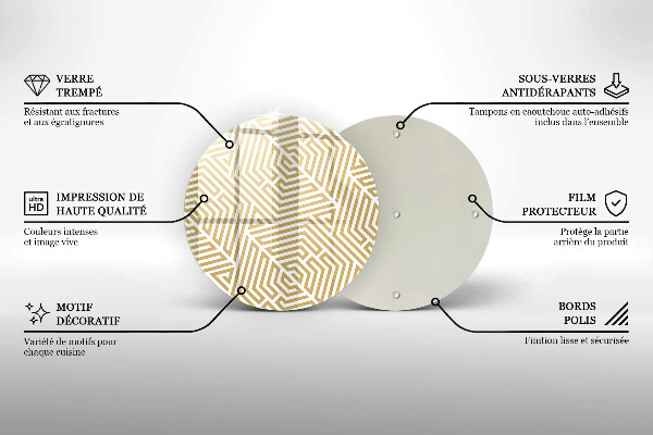 Tocător de bucătărie Linii geometrice