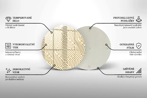 Tocător de bucătărie Linii geometrice