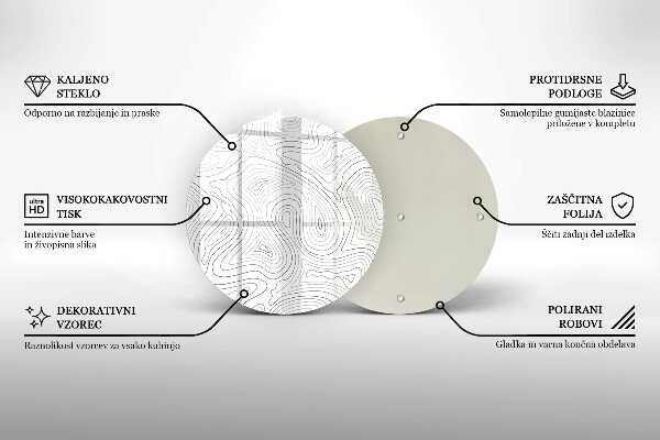 Tocător de bucătărie Forme abstracte