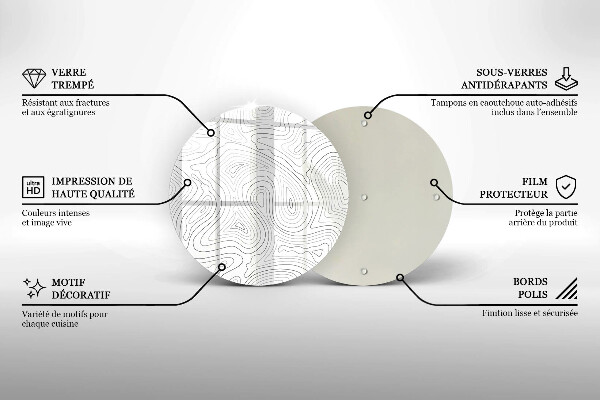 Tocător de bucătărie Forme abstracte