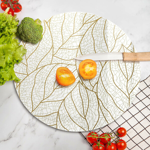 Tocător de bucătărie Model de frunze în linie