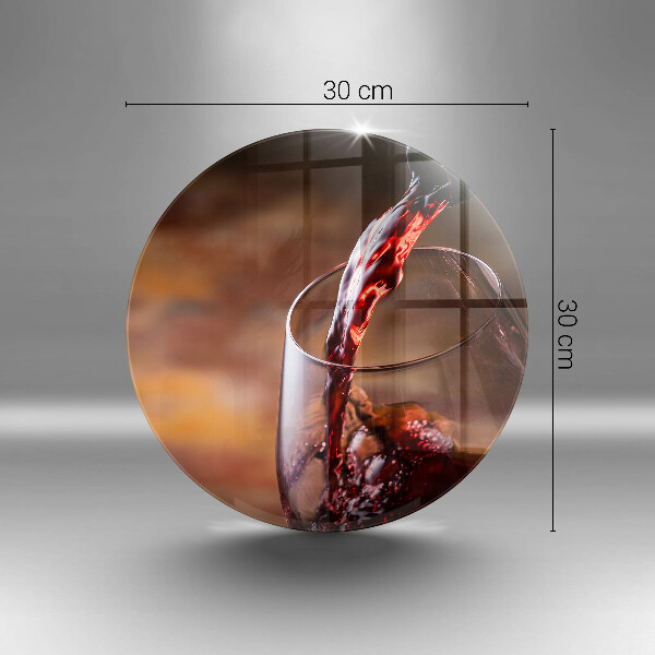 Tocător de bucătărie Vin roșu și un pahar