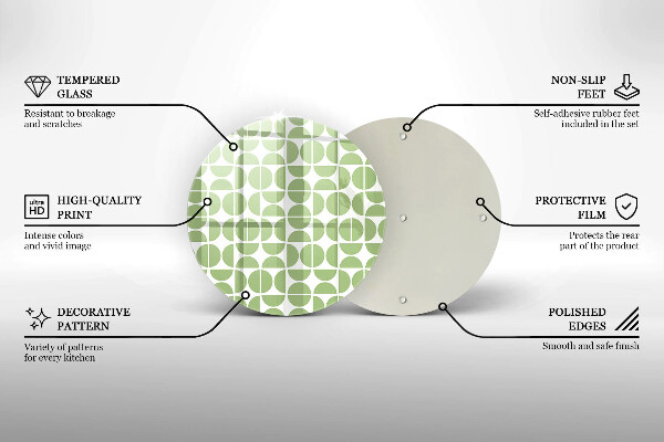 Tocător de bucătărie Model de forme boho