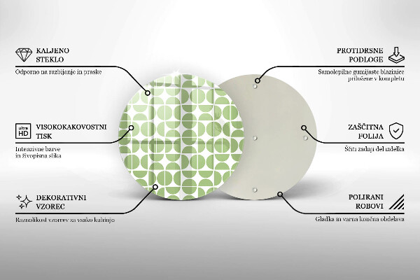 Tocător de bucătărie Model de forme boho