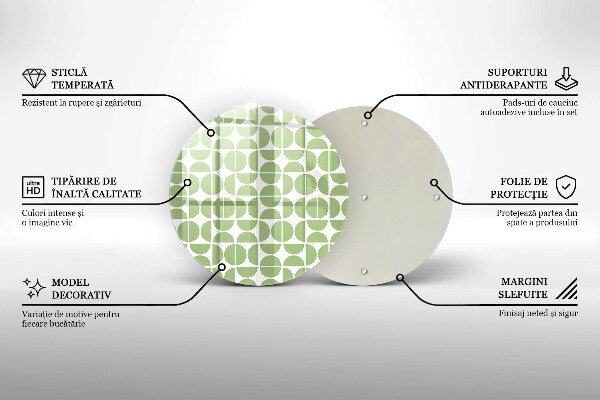 Tocător de bucătărie Model de forme boho