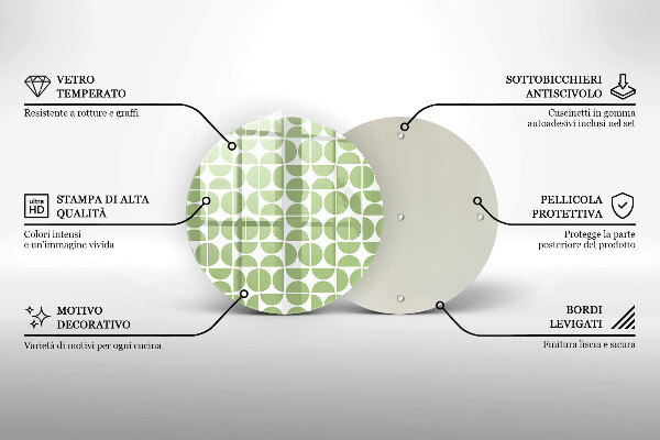 Tocător de bucătărie Model de forme boho