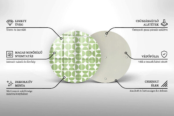 Tocător de bucătărie Model de forme boho