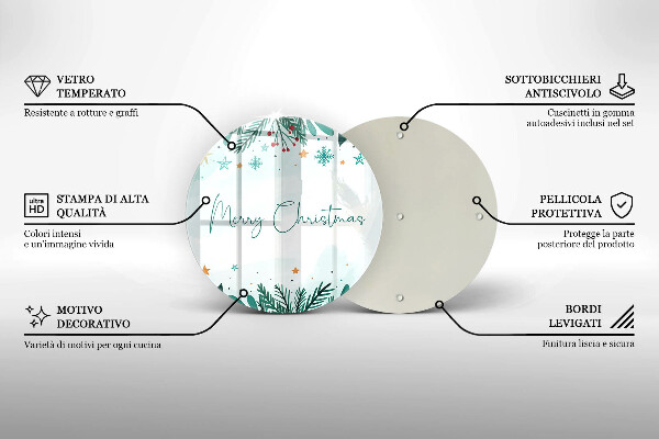 Tocător de bucătărie Merry Christmas