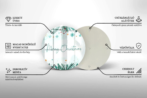 Tocător de bucătărie Merry Christmas