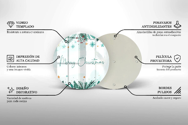 Tocător de bucătărie Merry Christmas