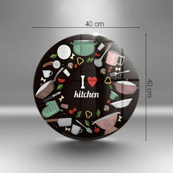 Tocător de bucătărie Ilustrație Îmi place bucătăria