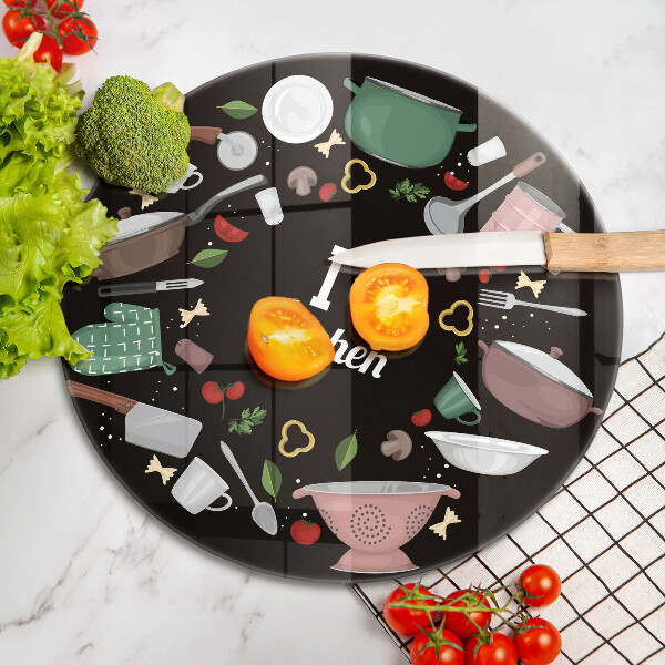 Tocător de bucătărie Ilustrație Îmi place bucătăria