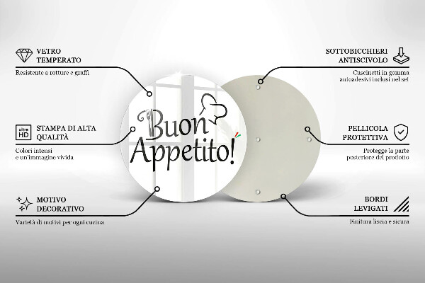 Tocător de bucătărie Buon Appetito!