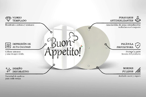 Tocător de bucătărie Buon Appetito!