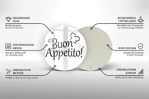 Tocător de bucătărie Buon Appetito!